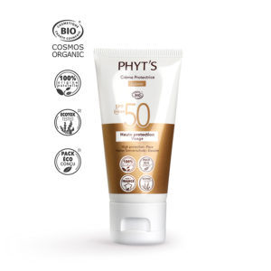 Crème protectrice visage SPF50